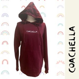 Coachella‎ Maroon Hoodie from 2019, Size S, MSRP $80